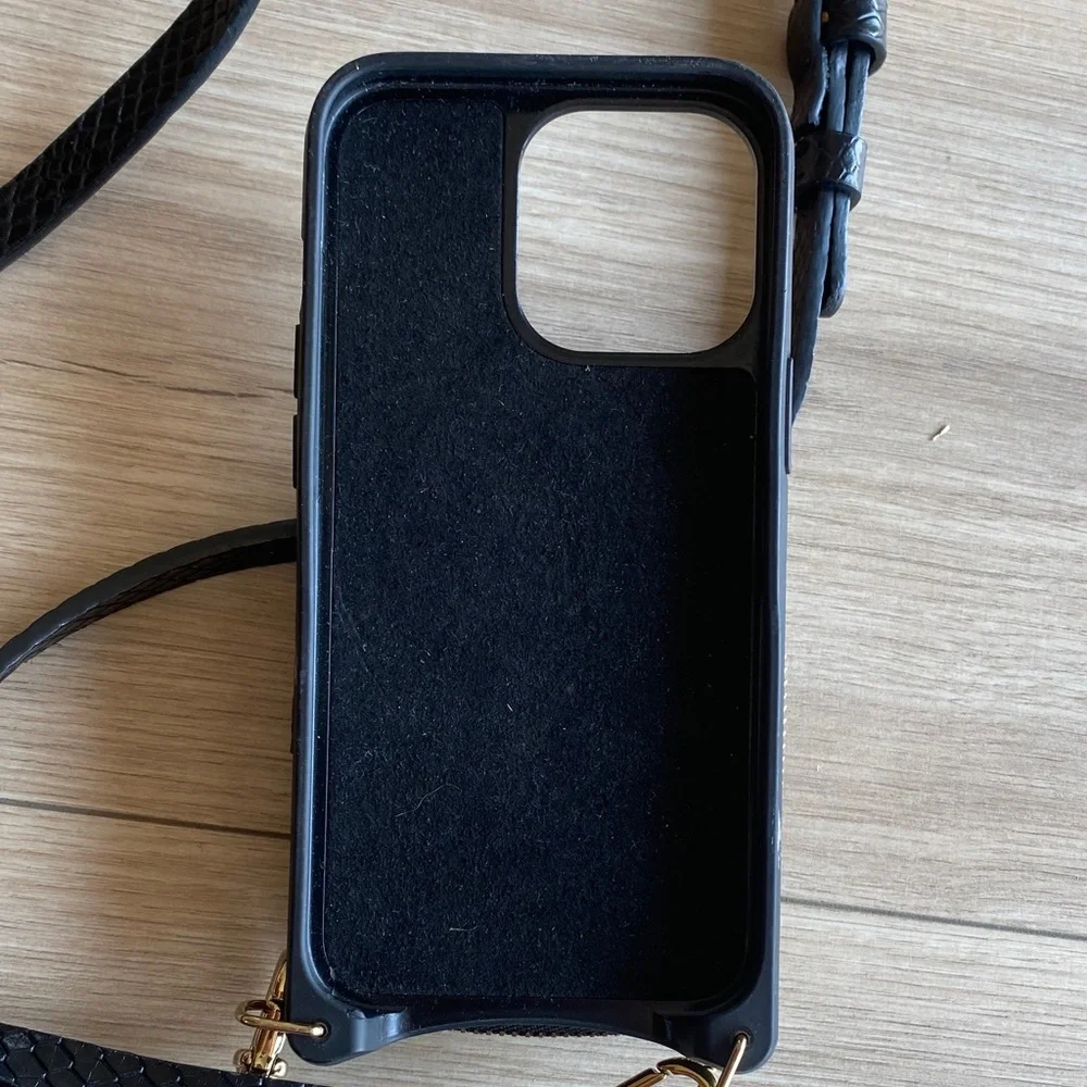 Bandolier Crossbody Phone Case with Gold Accents - Picture 5 of 8